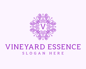 Grape Vineyard Orchard logo design