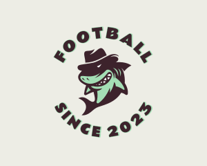 Badge - Top Hat Shark Apparel logo design