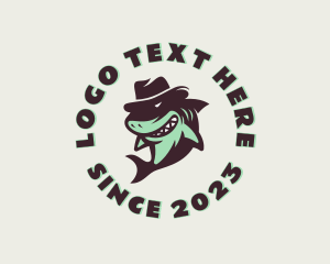 Streetwear - Top Hat Shark Apparel logo design