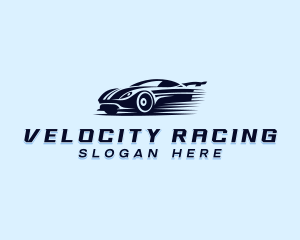 Racecar Fast Racing logo design