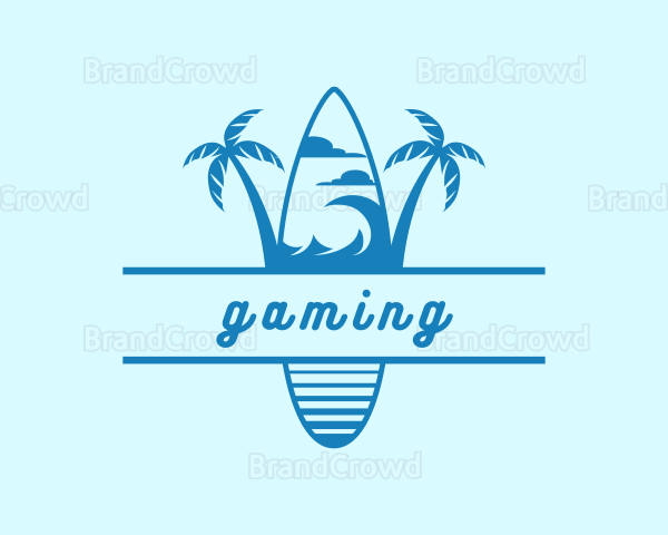 Surf Board Beach Resort Logo