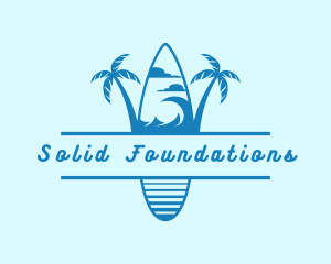Water Park - Surf Board Beach Resort logo design