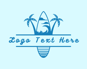 Surf Board Beach Resort Logo