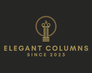 Column Construction Building logo design