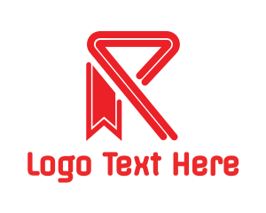 Award - Red R Ribbon logo design