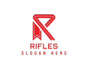 Red R Ribbon logo design