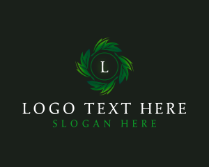 Marijuana - Natural Organic Leaf logo design