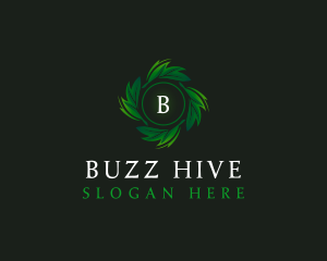 Natural Organic Leaf logo design