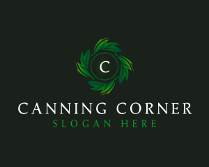 Natural Organic Leaf logo design