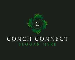 Natural Organic Leaf logo design