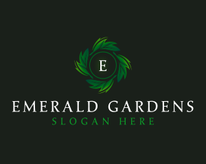 Natural Organic Leaf logo design