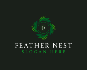 Natural Organic Leaf logo design