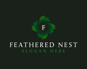 Natural Organic Leaf logo design