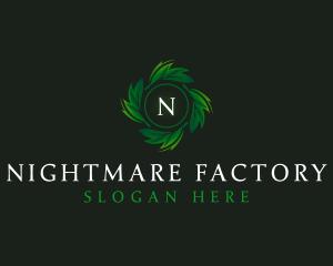 Natural Organic Leaf logo design