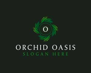 Natural Organic Leaf logo design