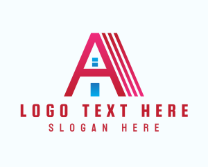 Sky High - Red Roof House logo design