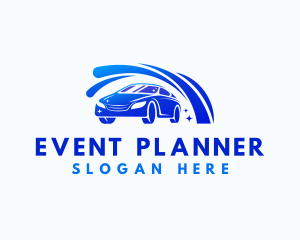 Sedan - Car Clean Splash logo design