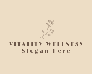 Floral Wellness Business logo design