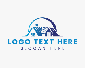 Exterior Design - Home Roofing Builder logo design