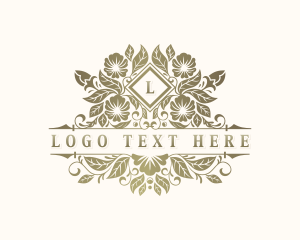 Elegant - Floral Wedding Garden logo design