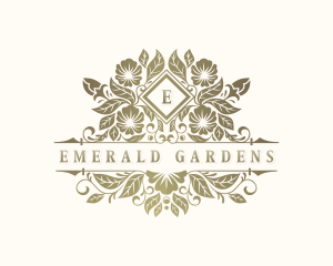 Floral Wedding Garden logo design