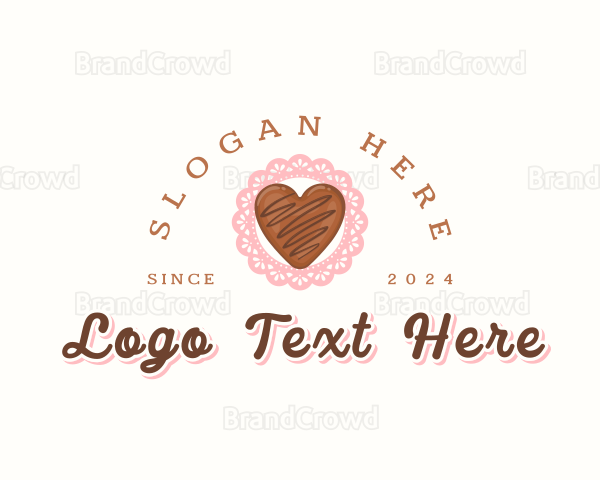 Chocolate Heart Candy Logo