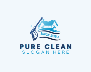 Clean House Pressure Washing logo design