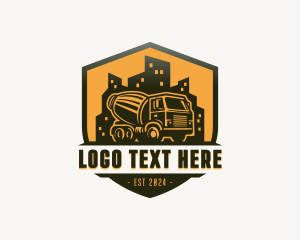 Shipment - Trucking Concrete Truck logo design
