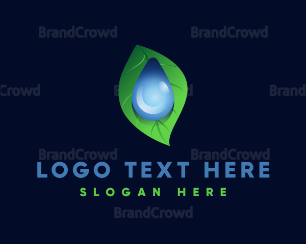 Fresh Water Droplet Logo