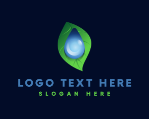 Drinking Water - Fresh Water Droplet logo design