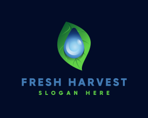 Fresh - Fresh Water Droplet logo design