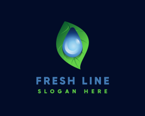 Fresh Water Droplet  logo design