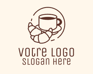 Croissant - Croissant Coffee Line logo design