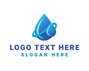 Sanitizer - Blue Clean Water logo design