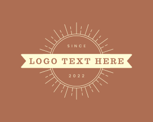 Branding - Generic Sunrays Banner Business logo design