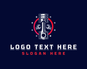 Mobile - Piston Garage Mechanic logo design