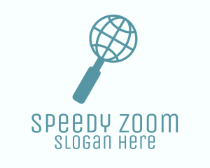 Zoom - Blue Global Search logo design