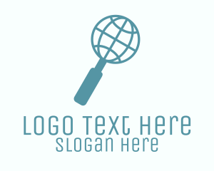Seek - Blue Global Search logo design