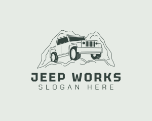 Jeep Off Road Adventure logo design