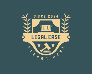 Elearning - University Law School logo design