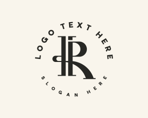 Photographer - Stylish Serif Business Letter IR logo design