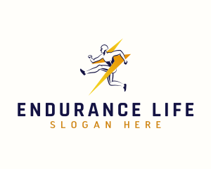 Endurance - Marathon Fitness Runner logo design