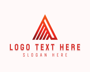 Corporate - Linear Letter A Minimalist Mountain logo design