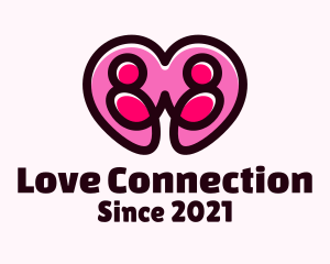 Dating - Dating Couple Heart logo design