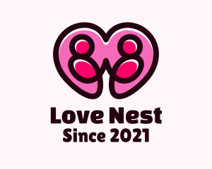 Couple - Dating Couple Heart logo design