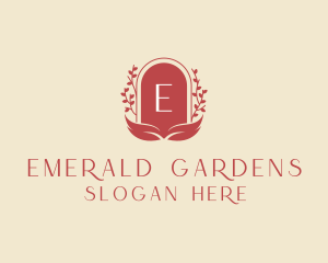 Floral Organic Garden logo design