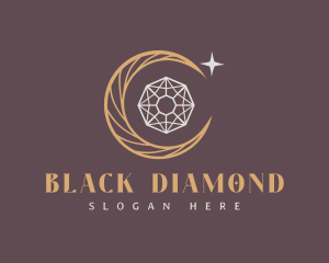 Moon Diamond Crystals logo design