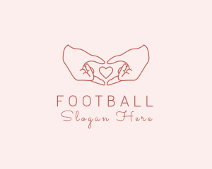 Care - Heart Loving Hands logo design