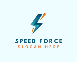 Gradient Electric Bolt logo design