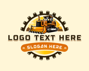 Equipment - Bulldozer Heavy Equipment logo design